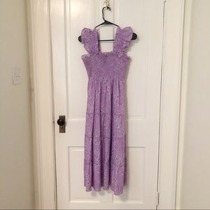 Hill House Home x Phenomenal Woman Ellie Nap Dress Bridgerton Purple Floral, M